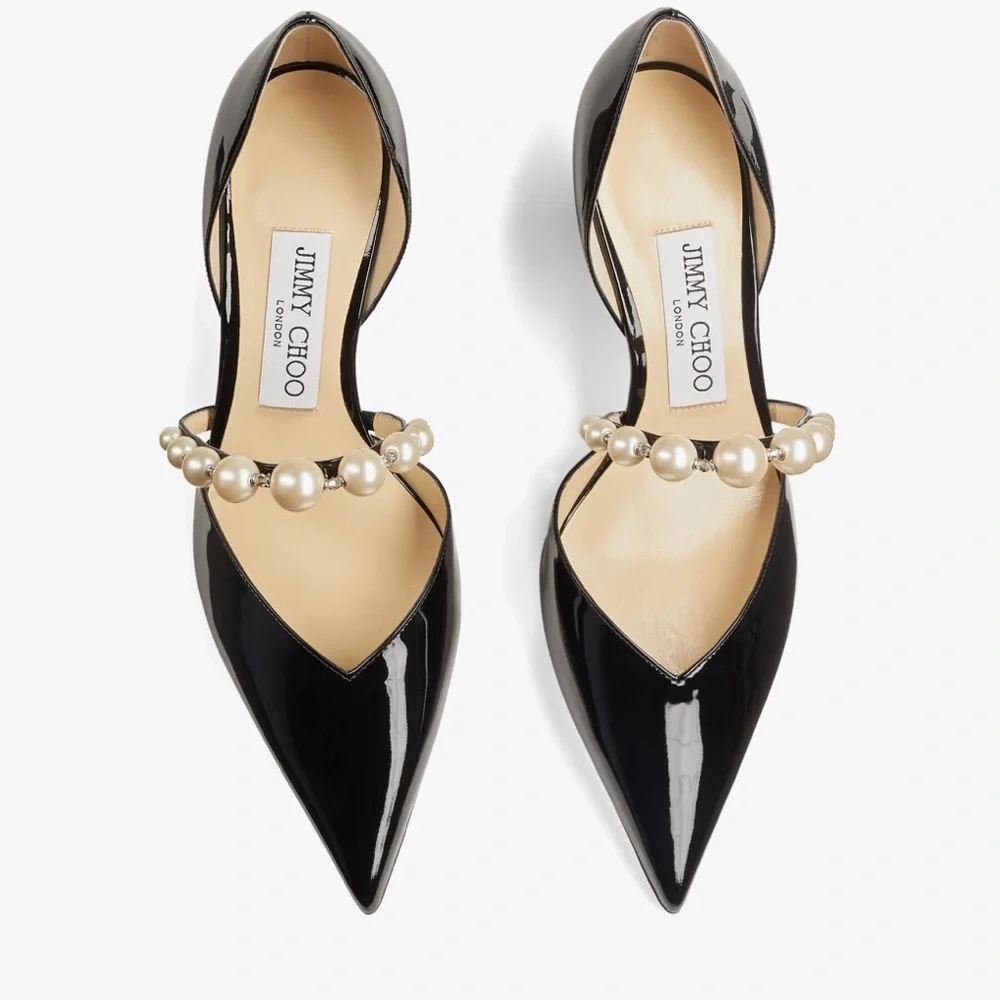 NIB Jimmy Choo Aurelie 65 in Black/White